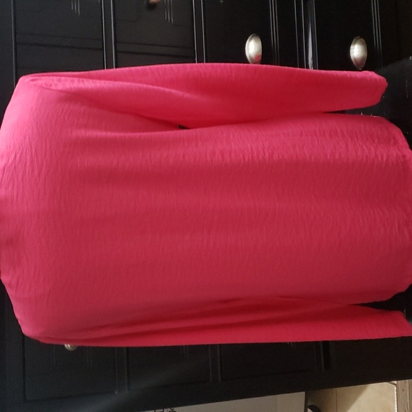 Frank Lyman Solid open front pink blazer - Picture 5 of 7